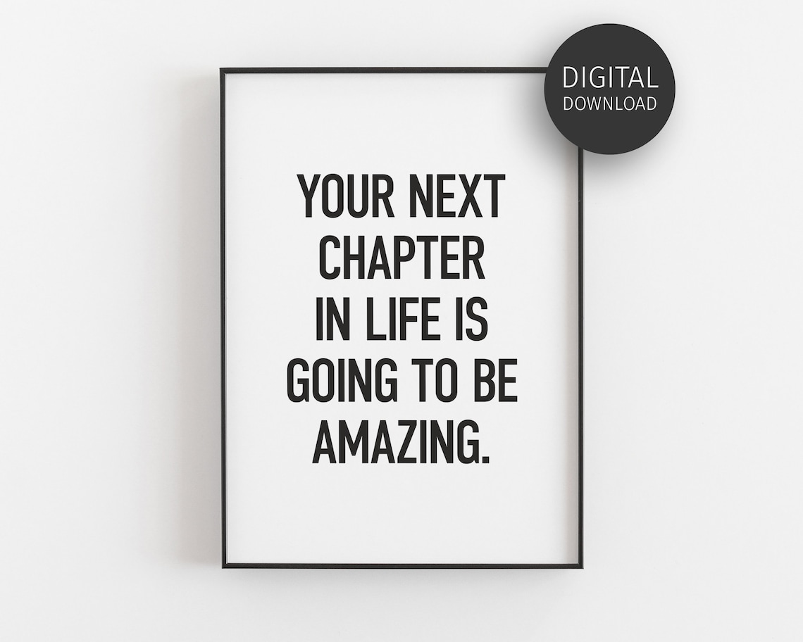 Inspirational Manifestation Poster, Life Quote Art Print