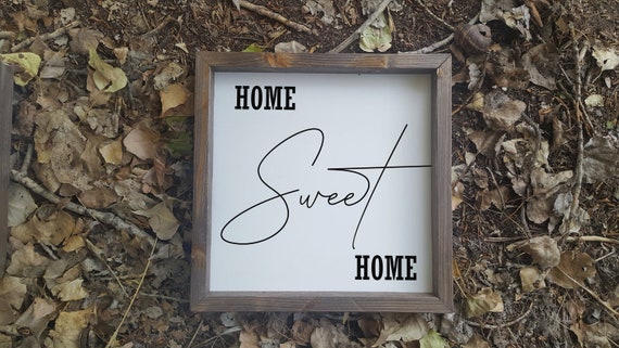 40 Off Home Sweet Home Wood Framed Sign Wood Sign Supplies Farmhouse Style Quote Sign