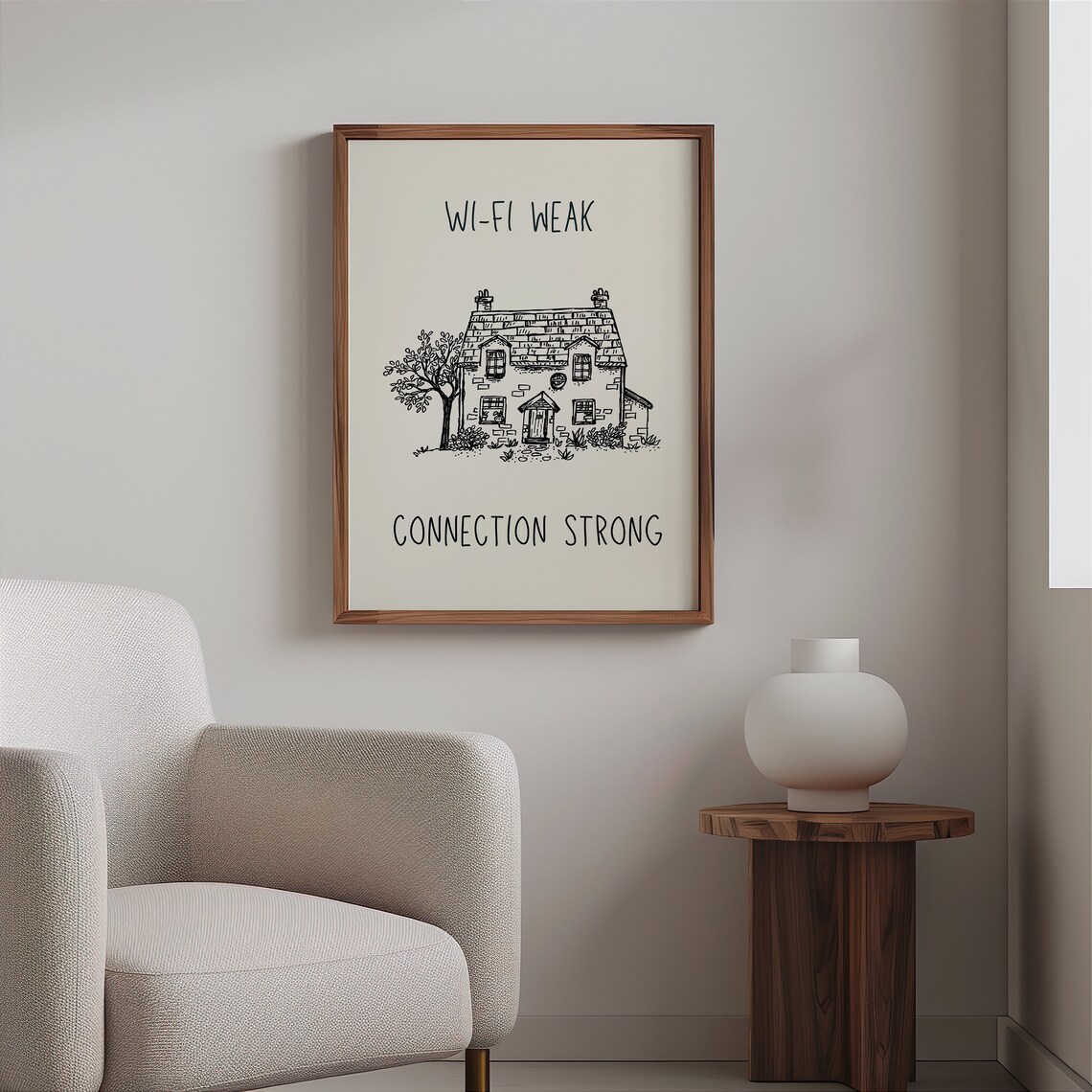 Wi Fi Weak Connection Strong, Minimalist Cottage - Image 2