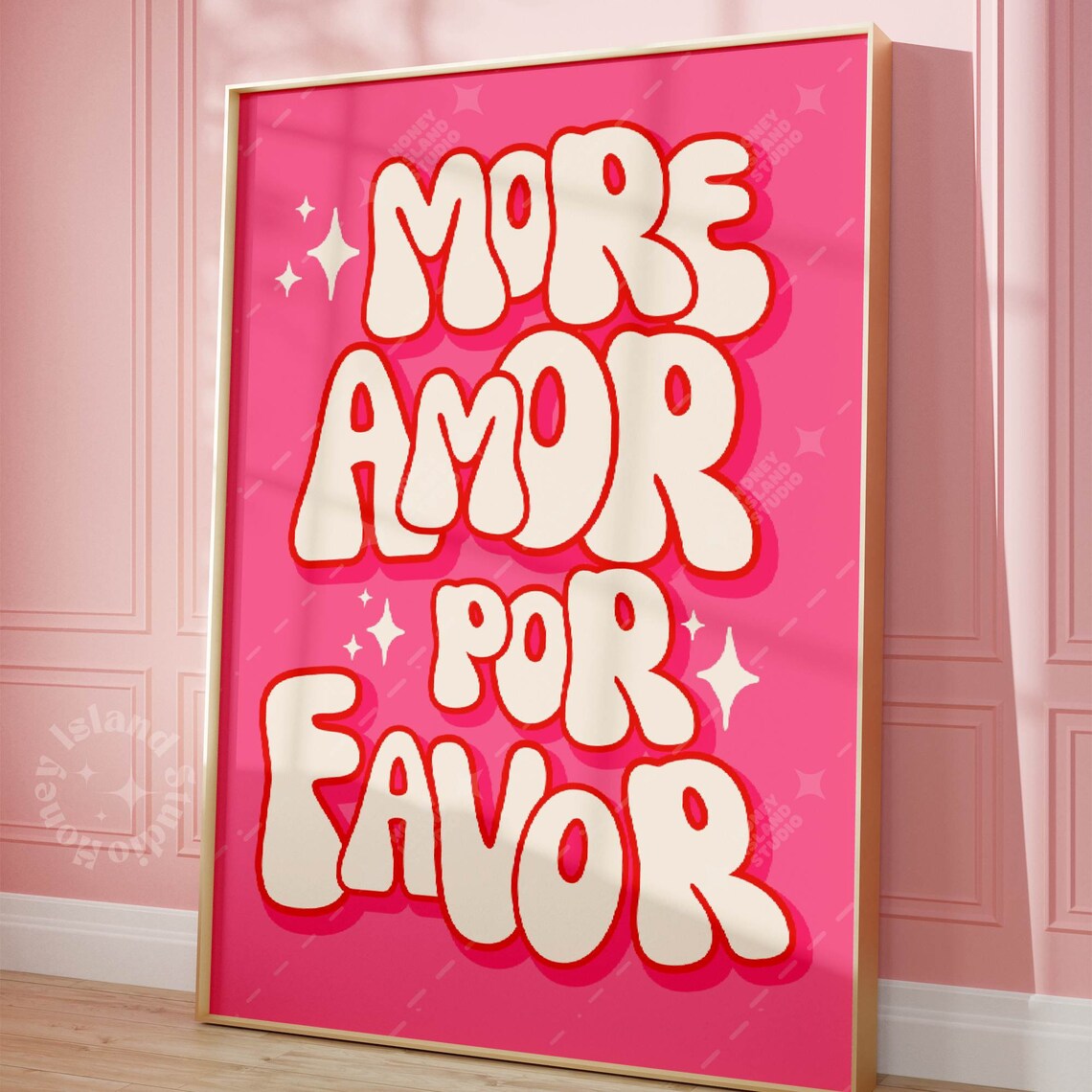 More Amor Por Favor Maximalist Love Poster
