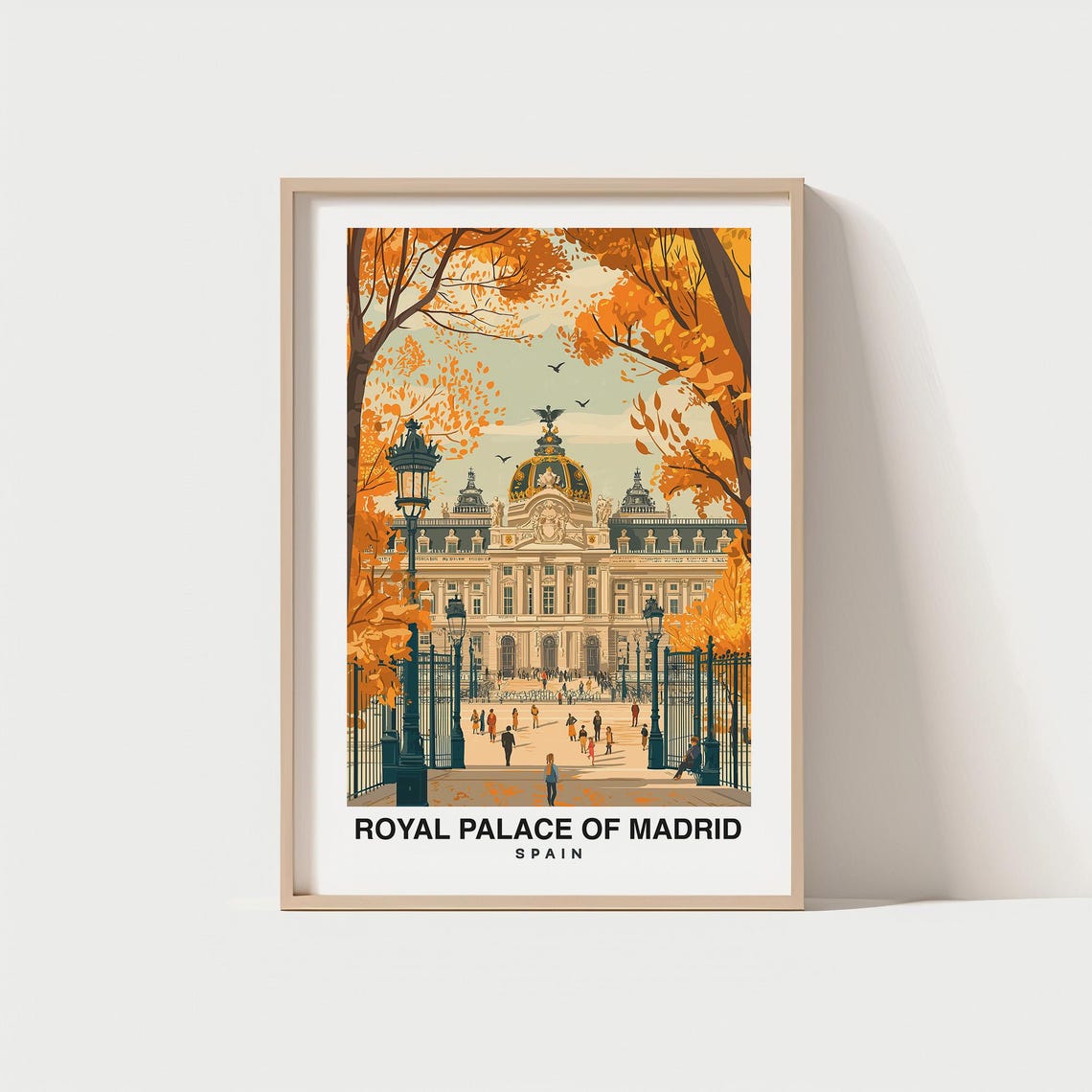 Royal Palace Of Madrid Travel Print Wall Art Madrid Spain City Print Royal Palace Of Madrid Travel Gift Royal Palace Of Madrid Poster