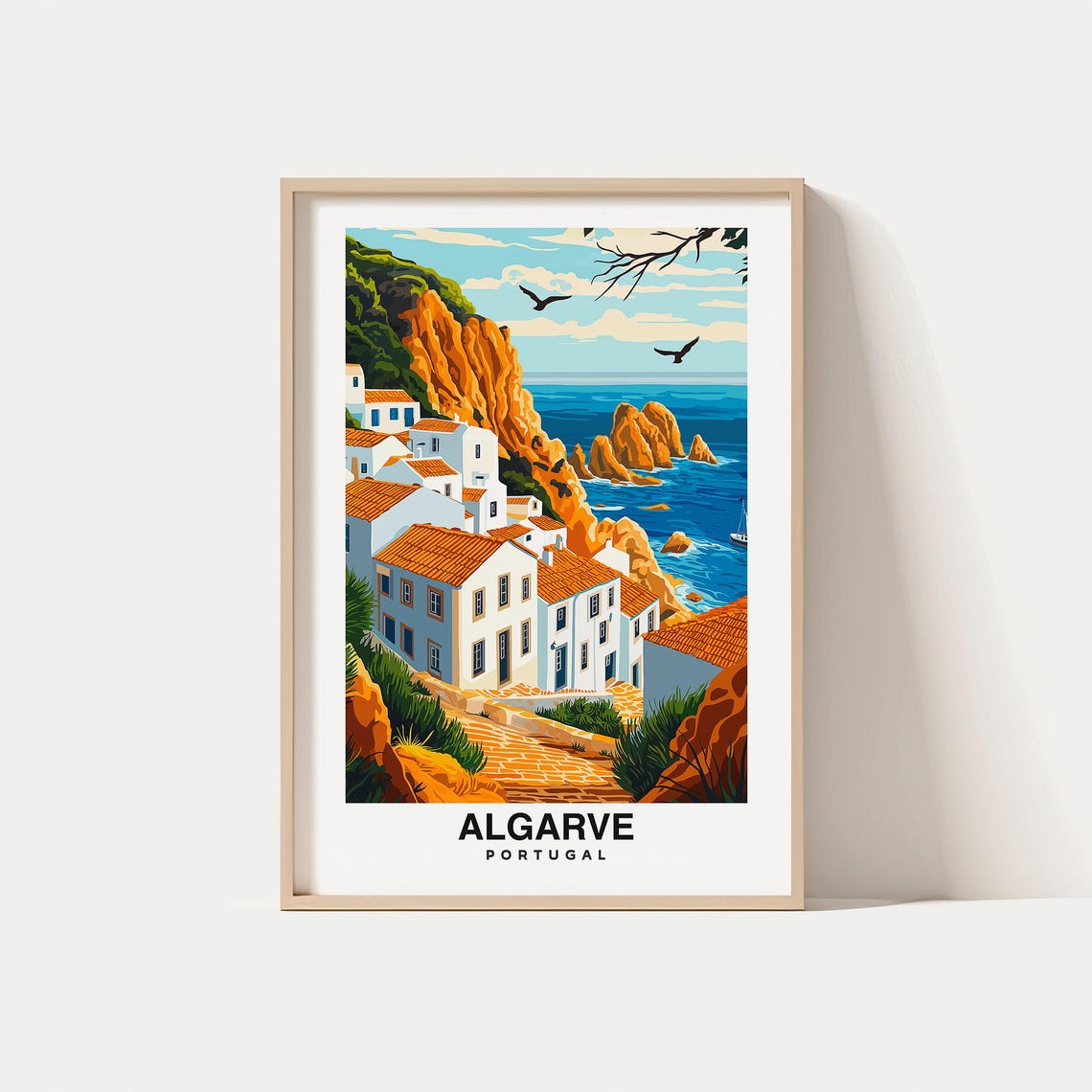 Algarve Portugal Travel Print Wall Art Algarve Portugal City Print Algarve Portugal Travel Gift Algarve Portugal Poster Travel Gift