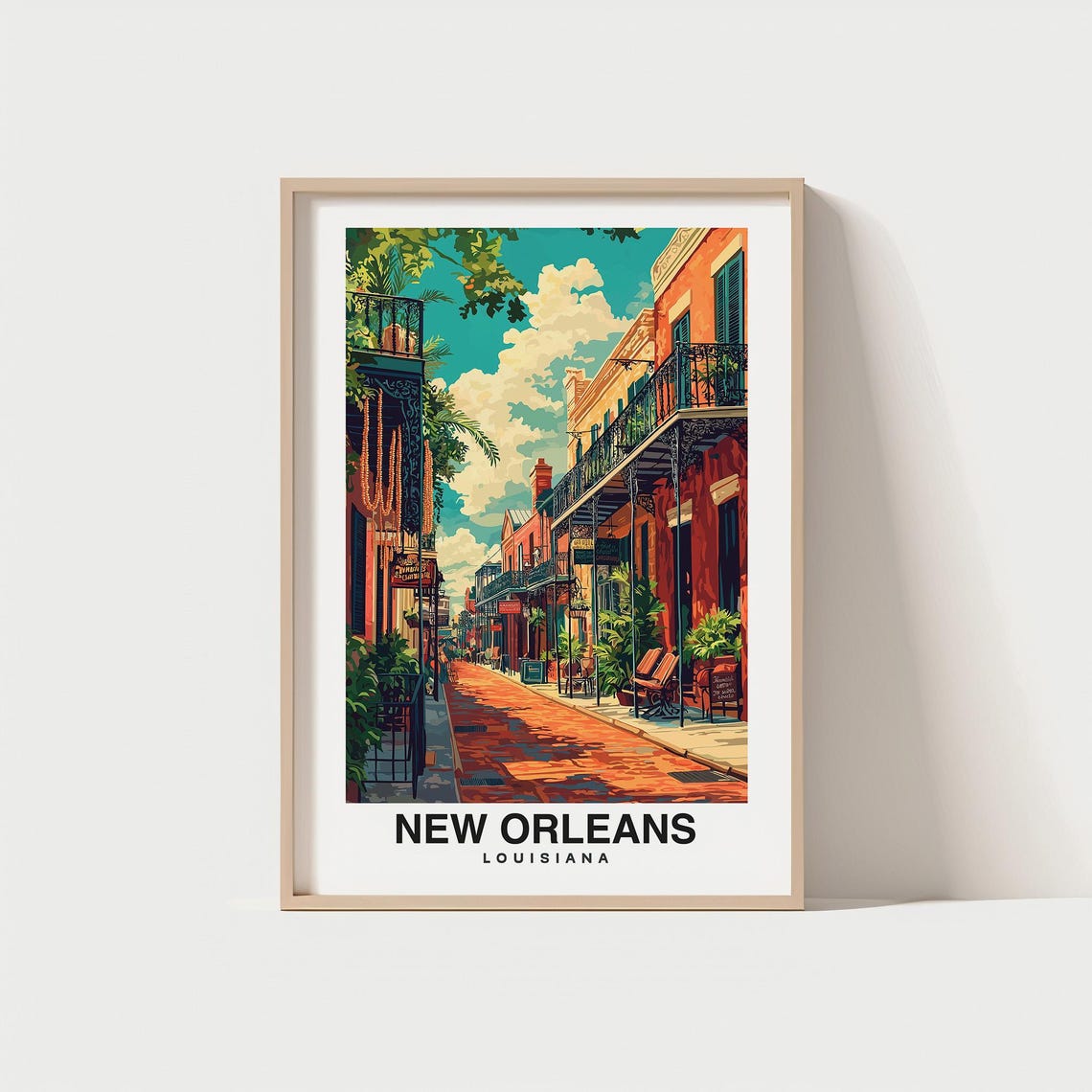 New Orleans United States Travel Print Wall Art New Orleans United States City Print New Orleans United States Travel Gift Wall Art