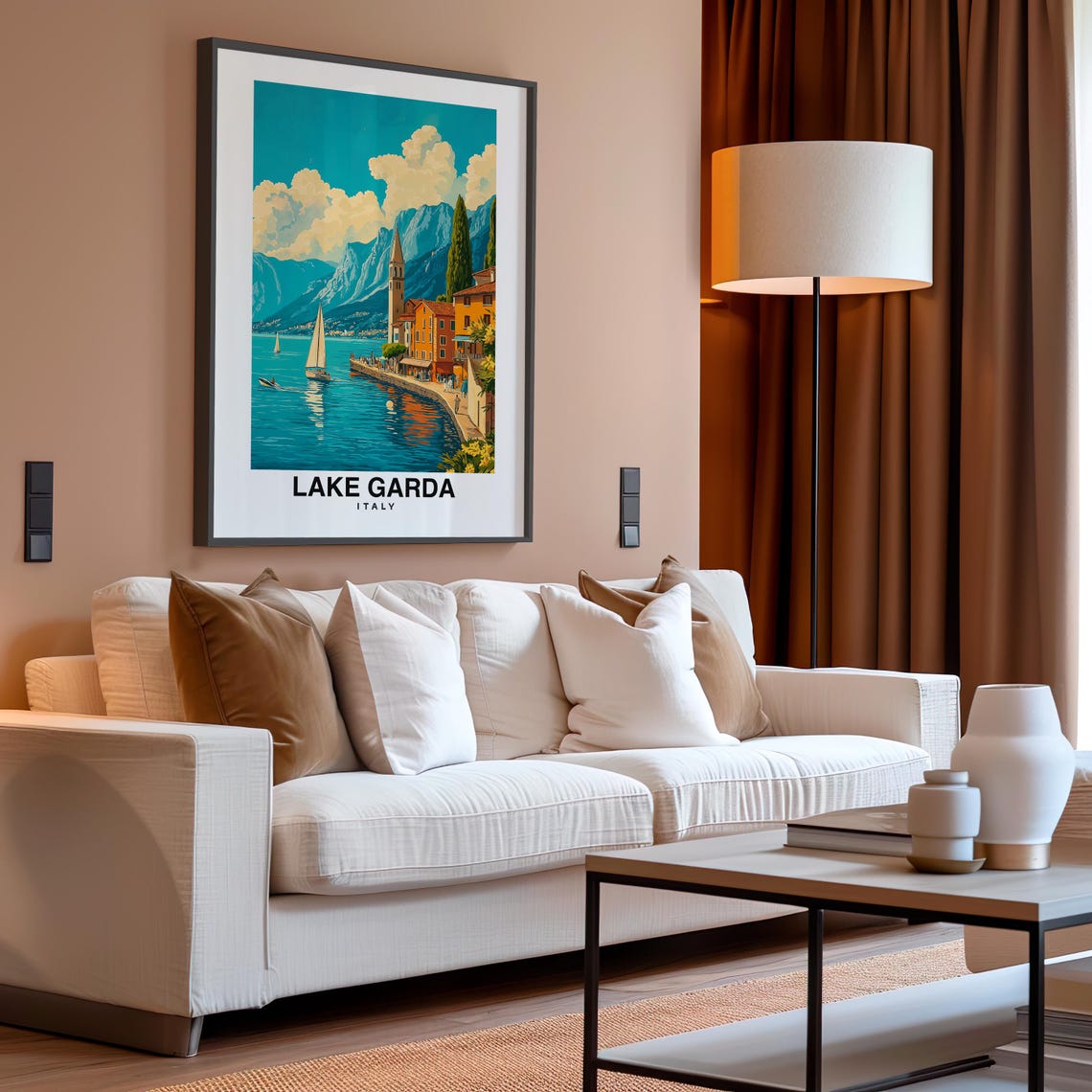 Lake Garda Wall Art Italy Italy Print Lake Garda Travel Gift Lake Garda Poster Birthday Gift Italian Culture - Image 4