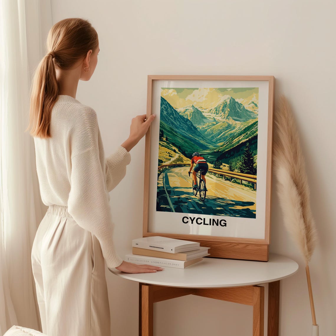 Cycling Travel Print Leisure Sports Cycling Travel Gift Poster Birthday Present Cycling Poster Outdoor - Image 2