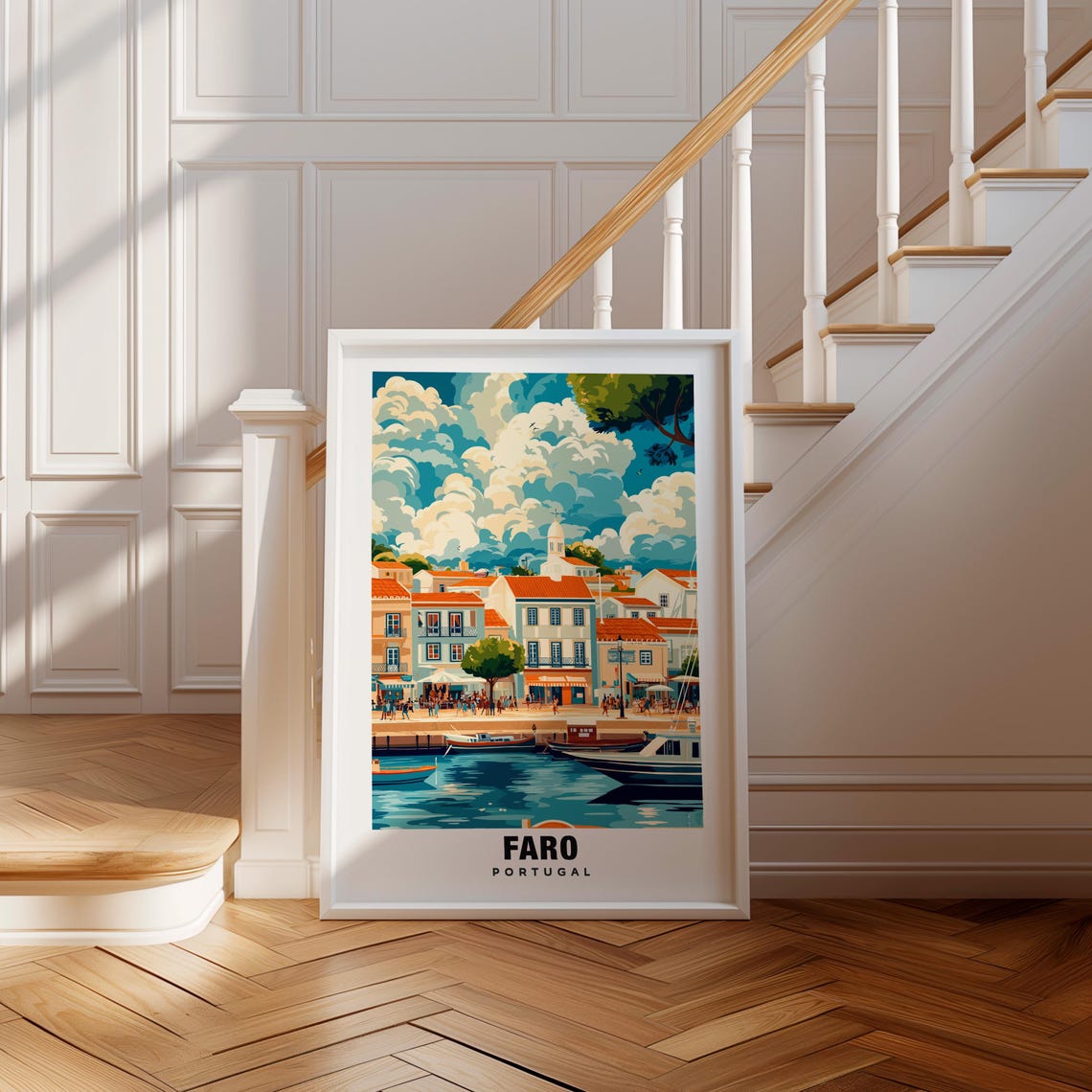 Faro Print Portugal Poster Faro Views Faro Old Town Faro City Portugal Charm Faro Beauty Faro Heritage Faro Art