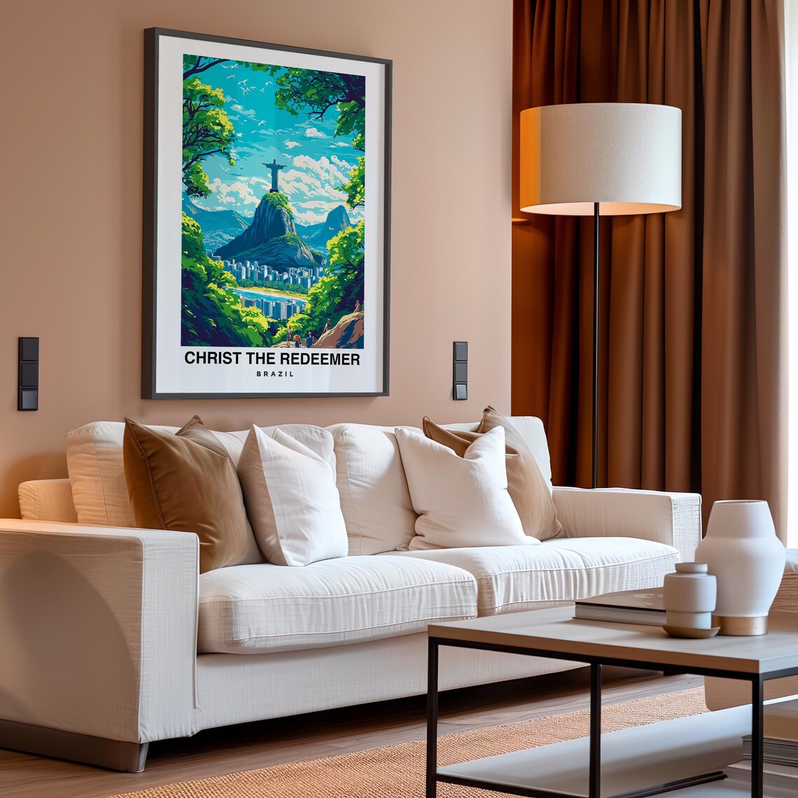 Christ the Redeemer Above Rio de Janeiro Brazil Travel Poster - Image 4