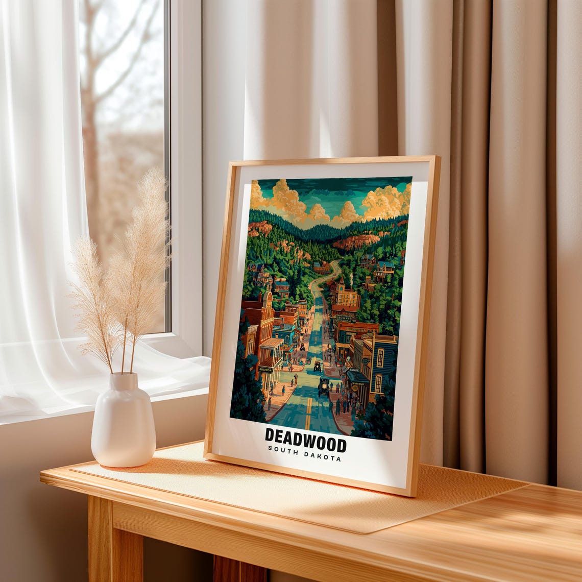Deadwood Print South Dakota Poster Deadwood Views Deadwood Landmarks Deadwood City South Dakota Charm Deadwood Beauty Deadwood Art - Image 3
