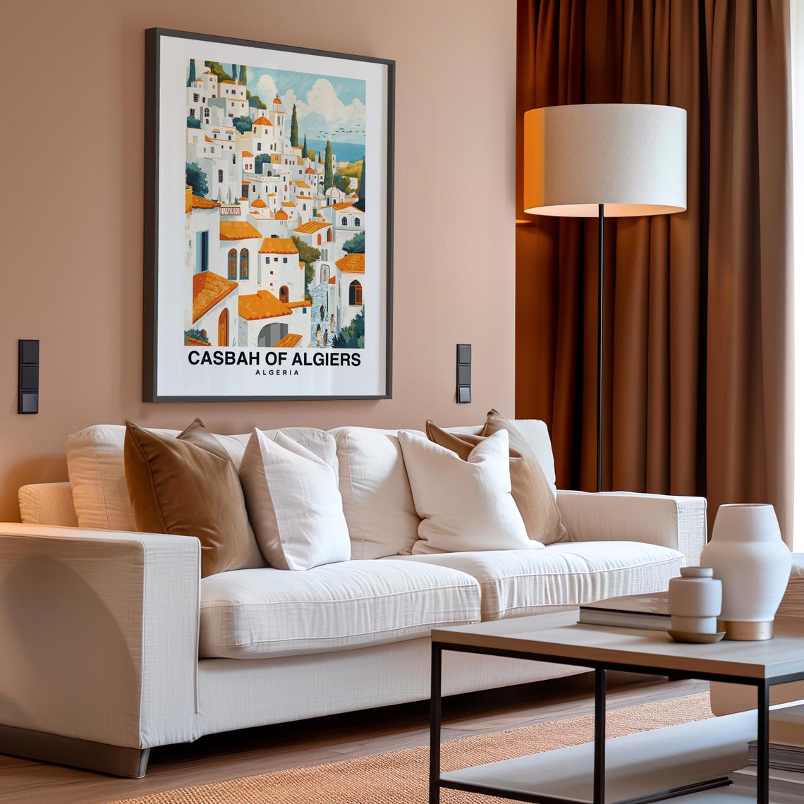 Casbah Of Algiers Travel Print Wall Art Algiers Algeria City Print Travel Gift Wall Art African Culture Algeria Art - Image 4