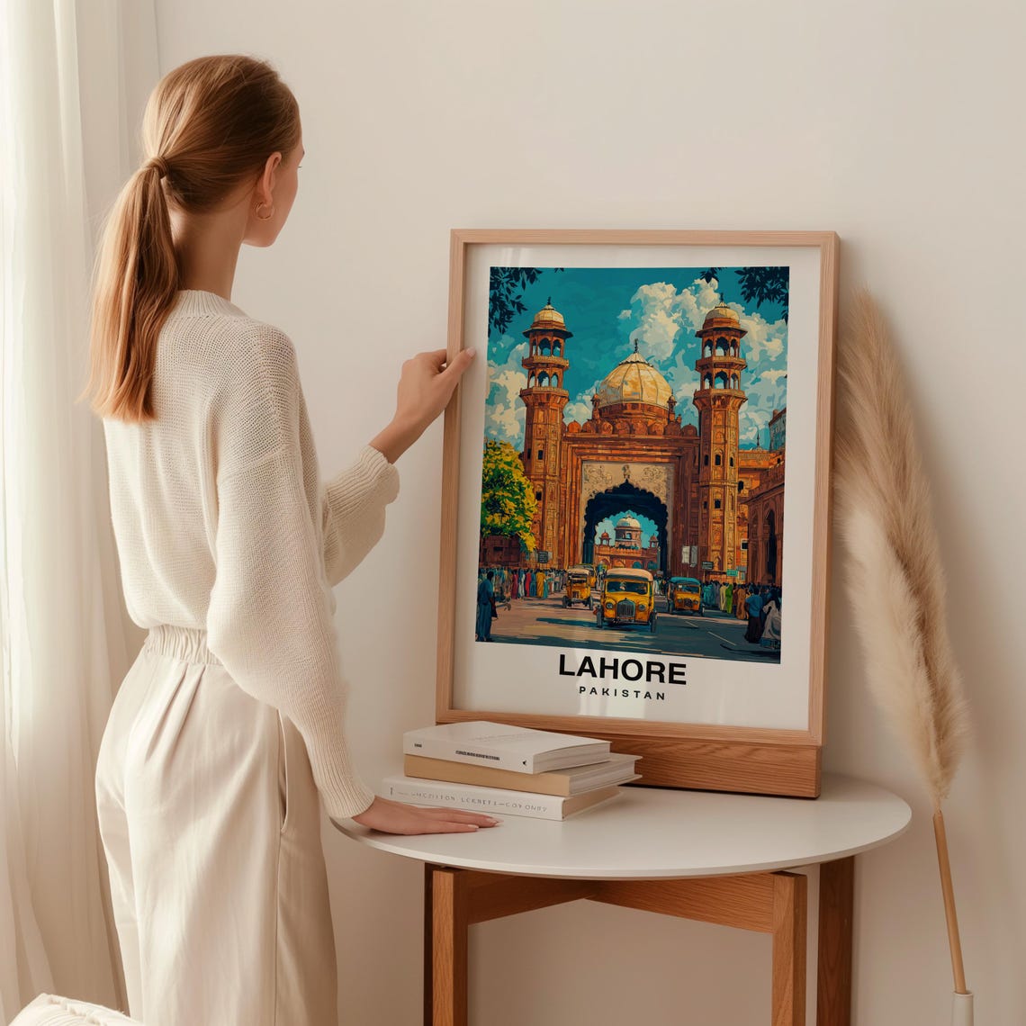 Lahore City Print Lahore Travel Poster Pakistan Travel Gift Lahore Pakistan Poster Lahore Gift Pakistan Art - Image 2