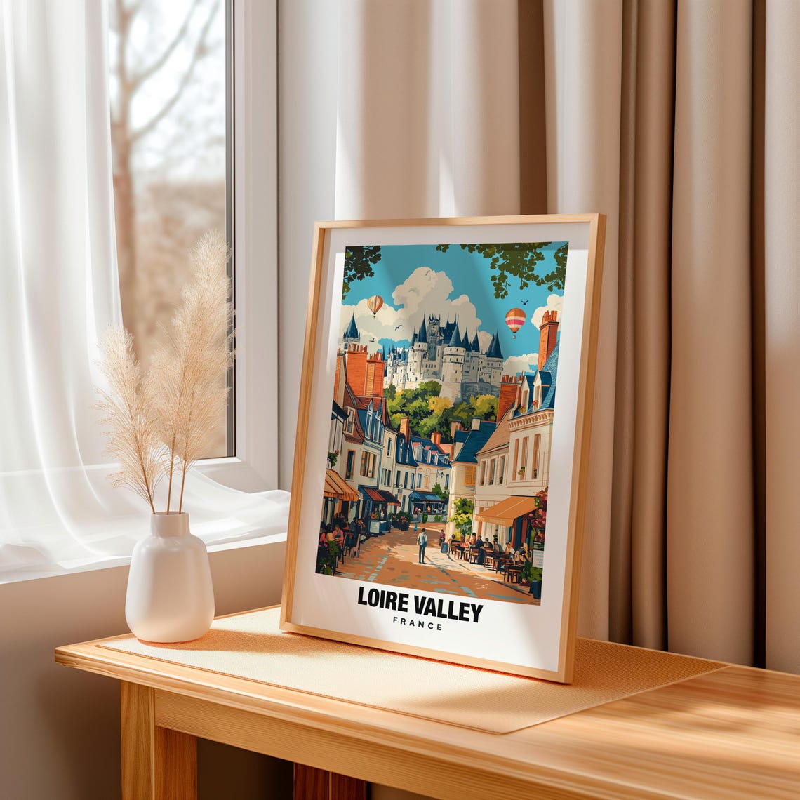 Loire Valley Print France Poster Loire Valley Views Loire Castles Loire River France Charm Loire Beauty Loire Heritage Loire Art - Image 3