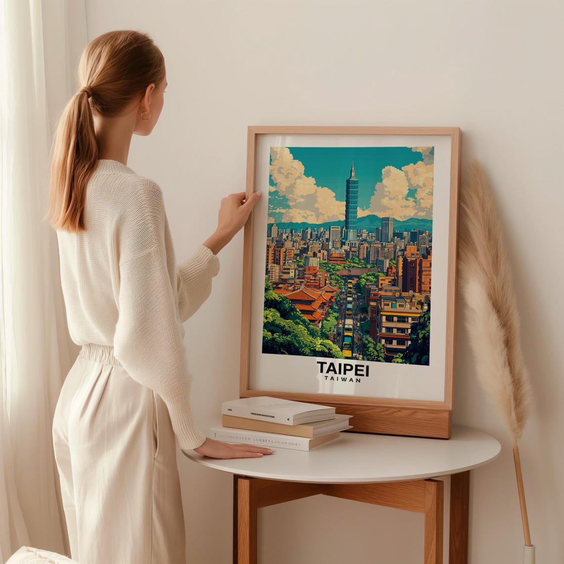Taipei Print Taiwan Poster Taipei Views Taipei Art Taiwan Charm Taipei Beauty Urban Heritage Scenic Landscape Cultural Hub - Image 2