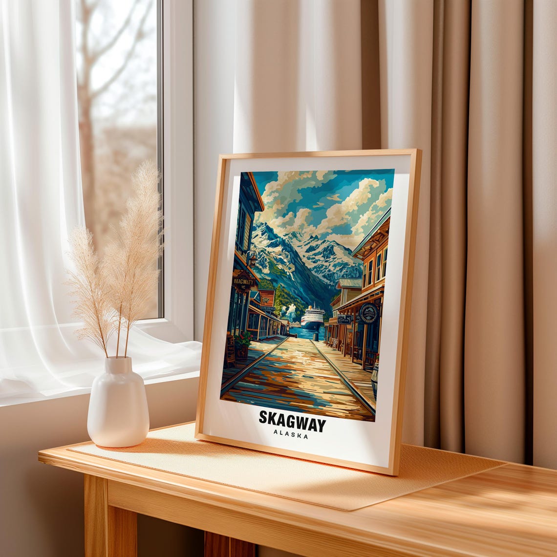 Skagway Print Alaska Poster Skagway Views Skagway Landmarks Skagway City Alaska Charm Skagway Beauty Skagway Art Skagway Heritage - Image 3
