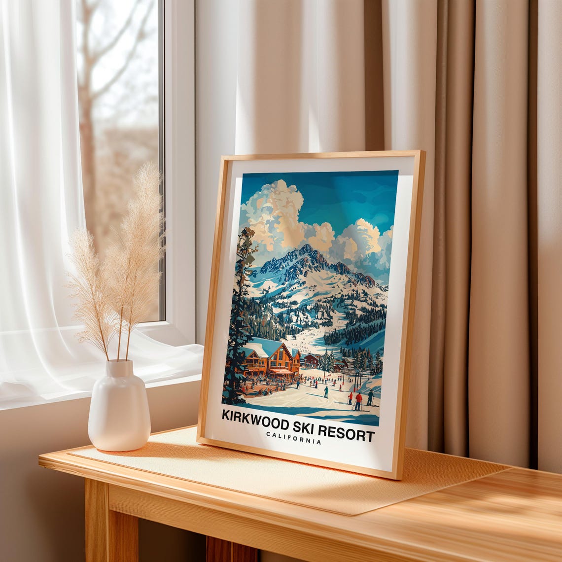 Kirkwood Ski Resort Poster California California Print Kirkwood Ski Resort Travel Gift Kirkwood Ski Resortgift - Image 3