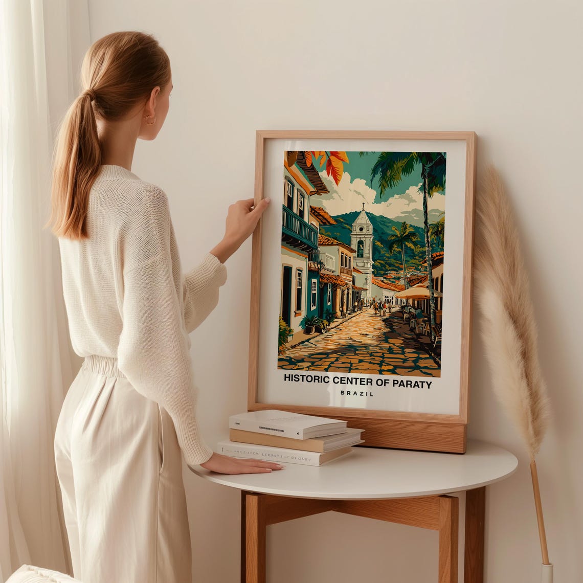 Historic Center Of Paraty Travel Print Wall Art Paraty Brazil City Print Historic Center Of Paraty Travel Gift - Image 2