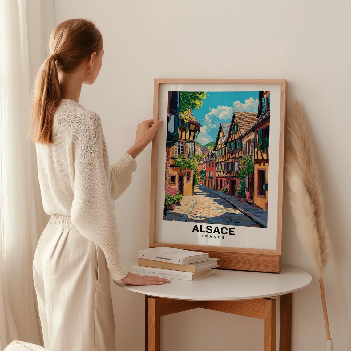 Alsace City Print Alsace Travel Poster France Travel Gift Alsace France Poster Alsace Gift French Culture Poster - Image 2