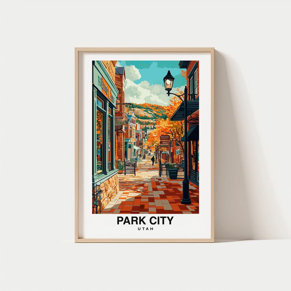 Park City Print Utah Poster Park City Views Park City Landmarks Park City City Utah Charm Park City Beauty Park City Art Park City