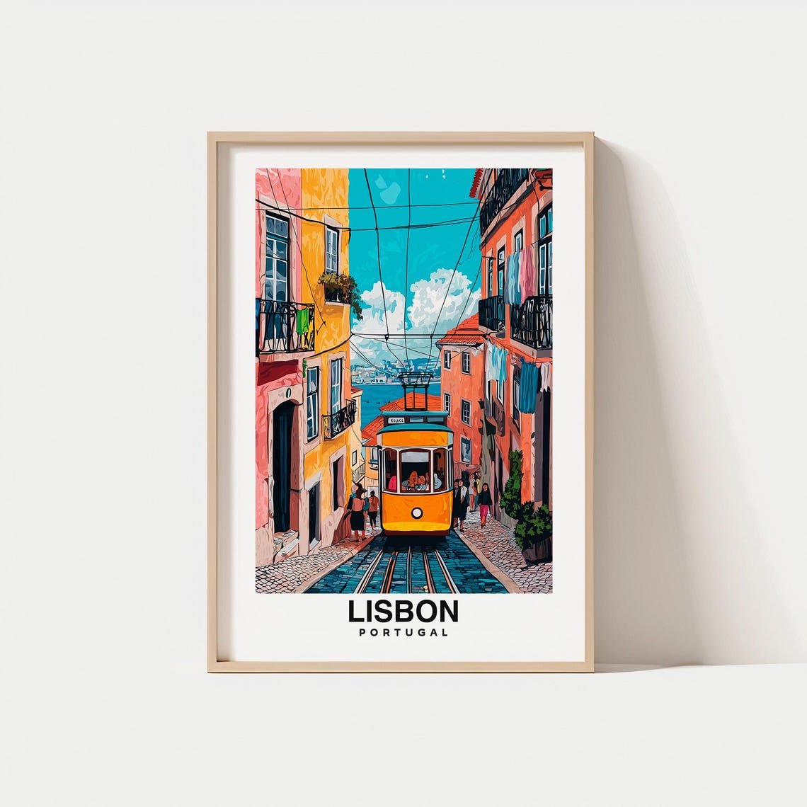 Lisbon City Print Lisbon Travel Poster Portugal Travel Gift Lisbon Portugal Poster Lisbon Gift Portugal Culture