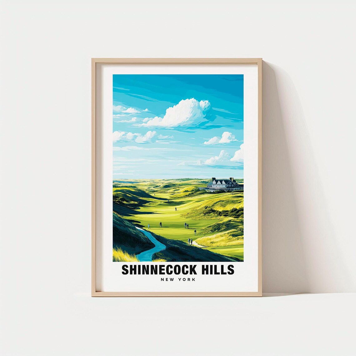 Shinnecock Hills New York Golf Course Links Clubhouse Sea Poster