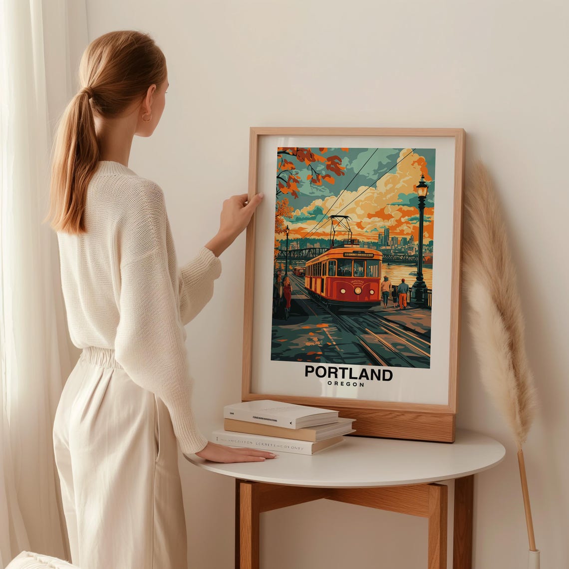 Portland City Print Portland Travel Poster Oregon Travel Gift Portland Oregon Poster Portland Gift Oregon Culture - Image 2