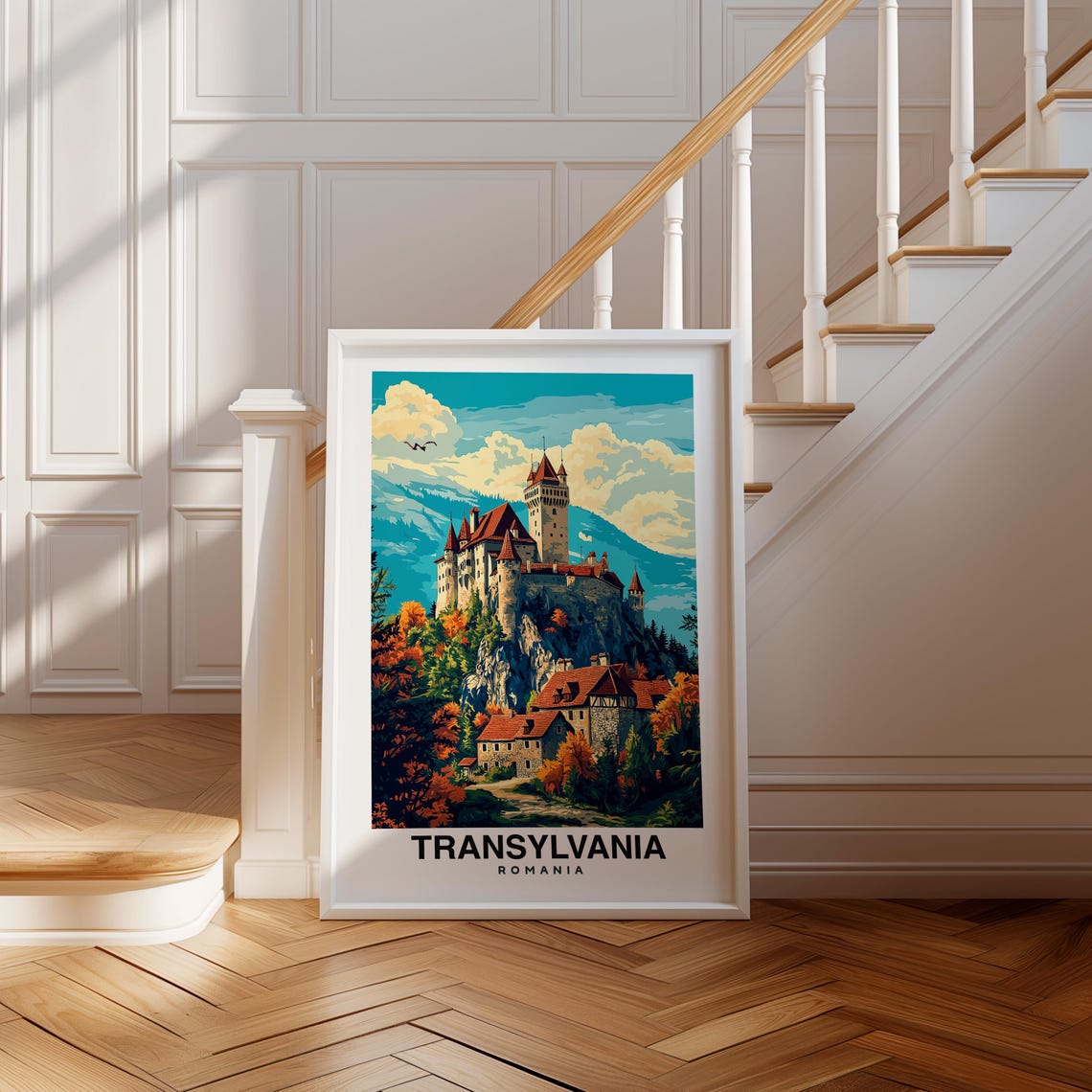 Transylvania Travel Print Transylvania Romania Travel Gift City Poster Birthday Present Romania Culture