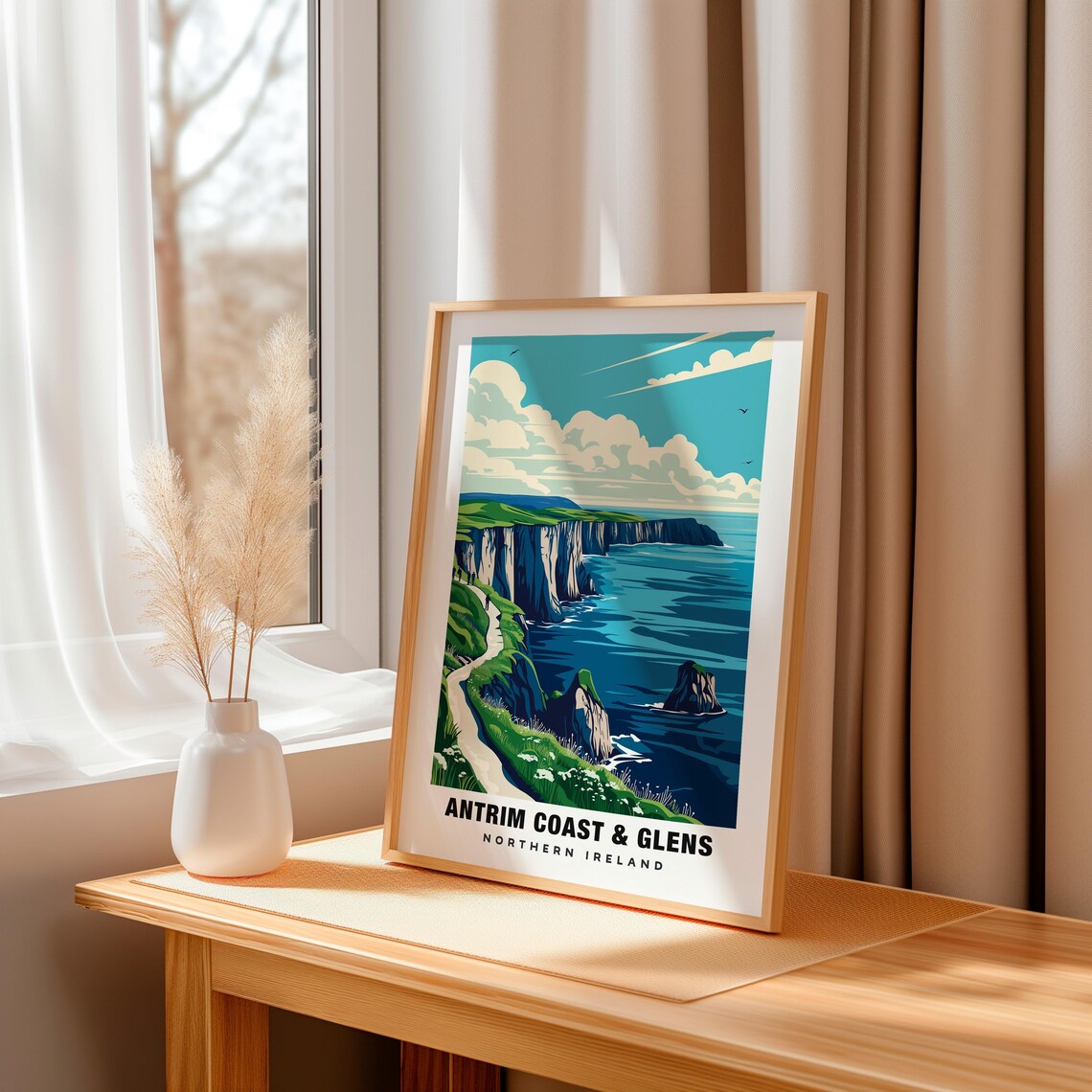 Antrim Coast Glens Print Northern Ireland Poster Antrim Coast Views Antrim Glens Antrim Coastline Northern Ireland Charm Antrim - Image 3
