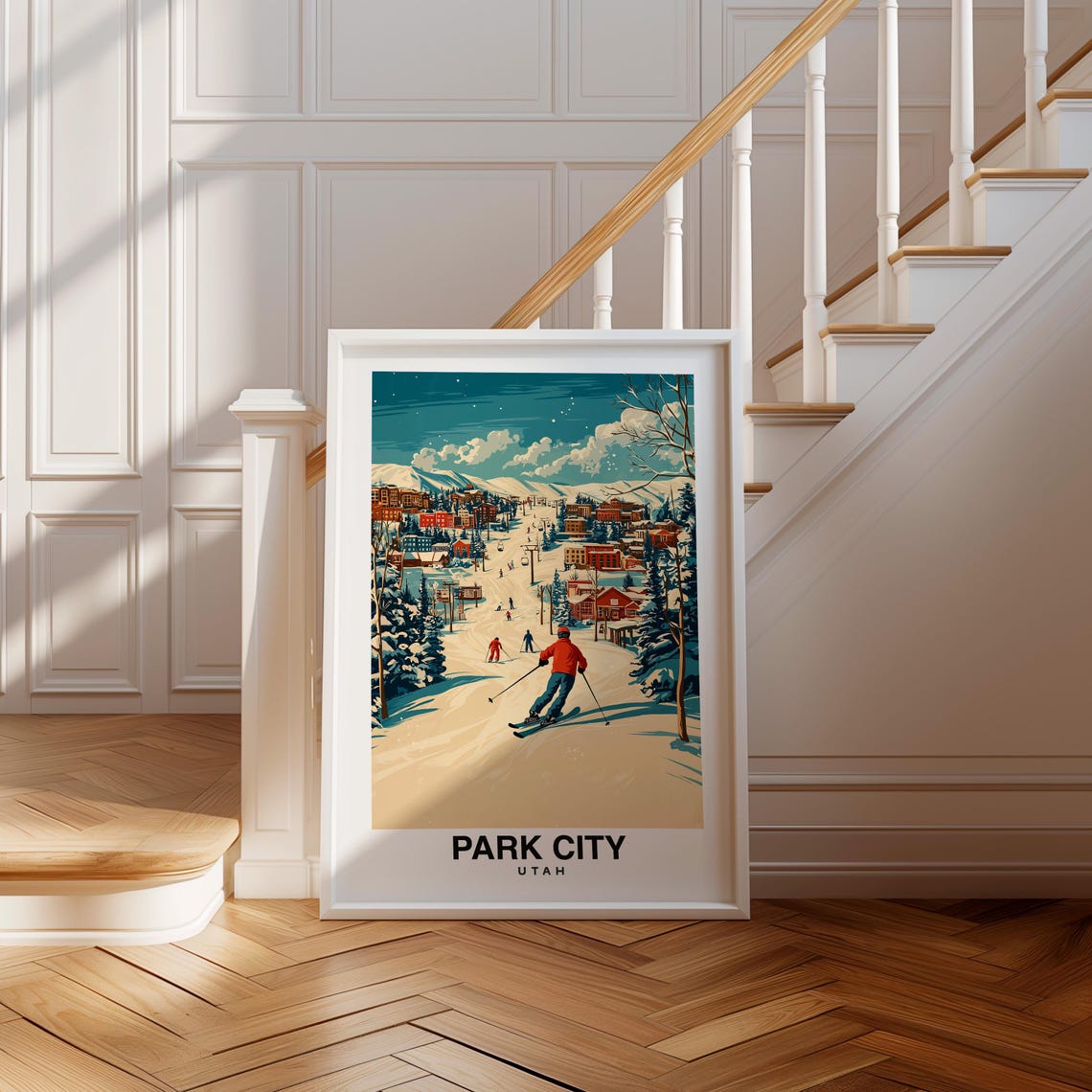 Park City Wall Art Utah Utah Print Park City Travel Gift Park City Poster Birthday Gift United States Heritage