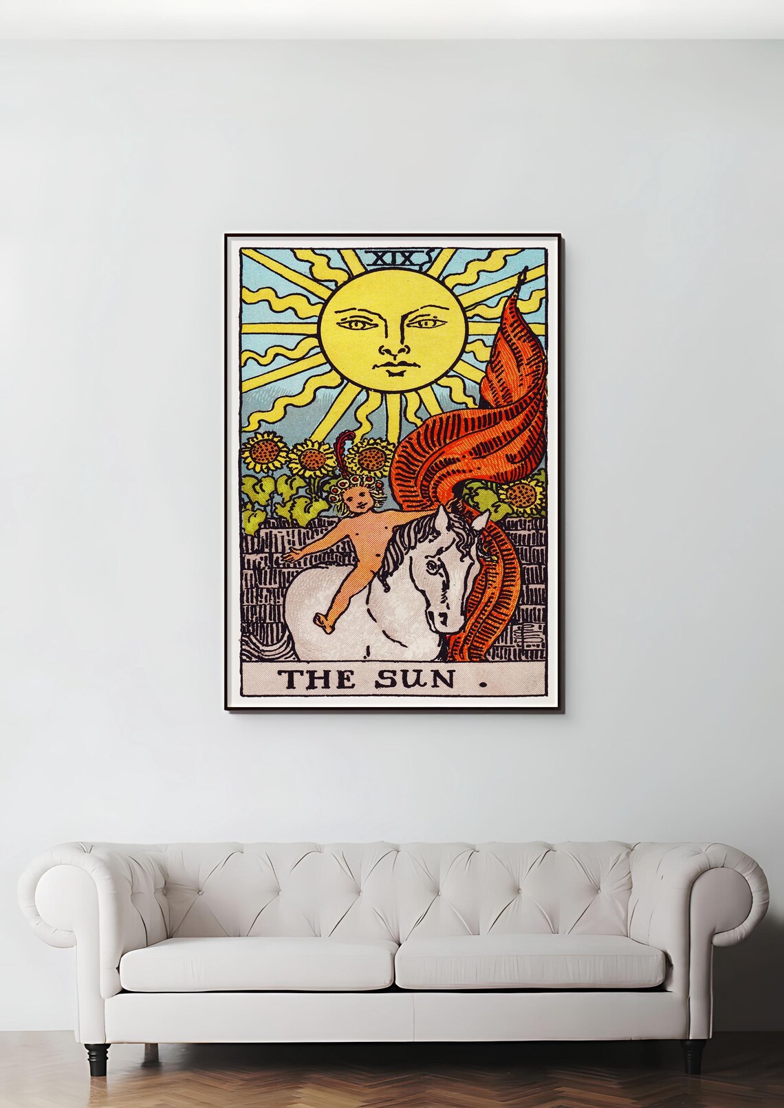 Tarot Cards Rider Waite, The Sun Poster Print - Image 2