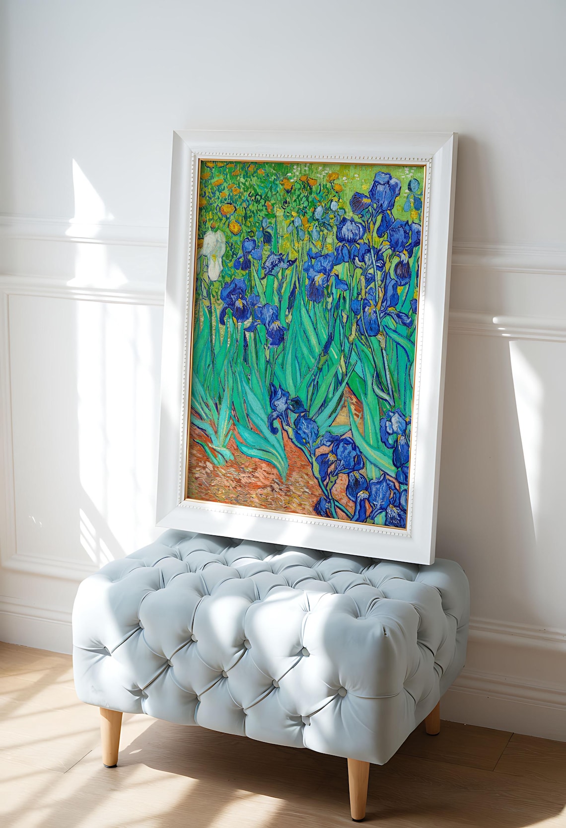 Van Gogh Irises Vintage Botanical Poster Print - Image 2