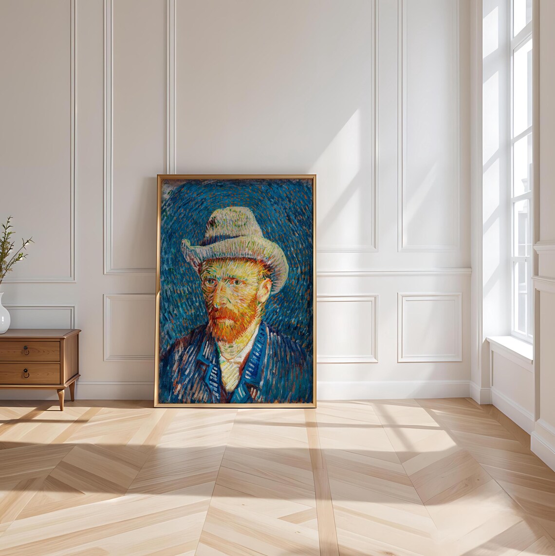 Van Gogh Self Portrait With Grey Felt Hat - Image 3