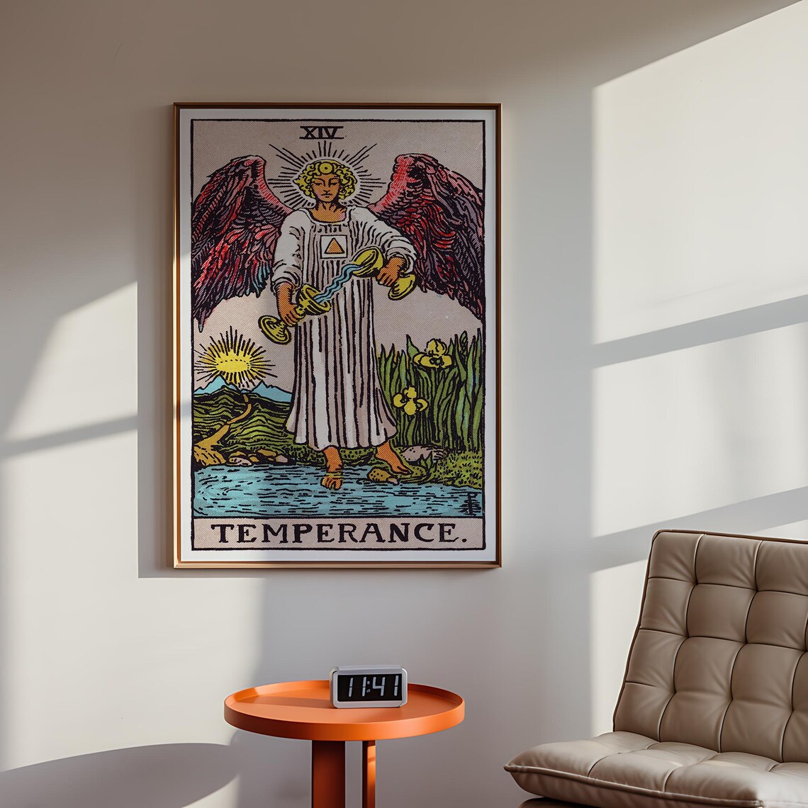 Tarot Cards Rider Waite, Temperance Mystical Art Print - Image 3