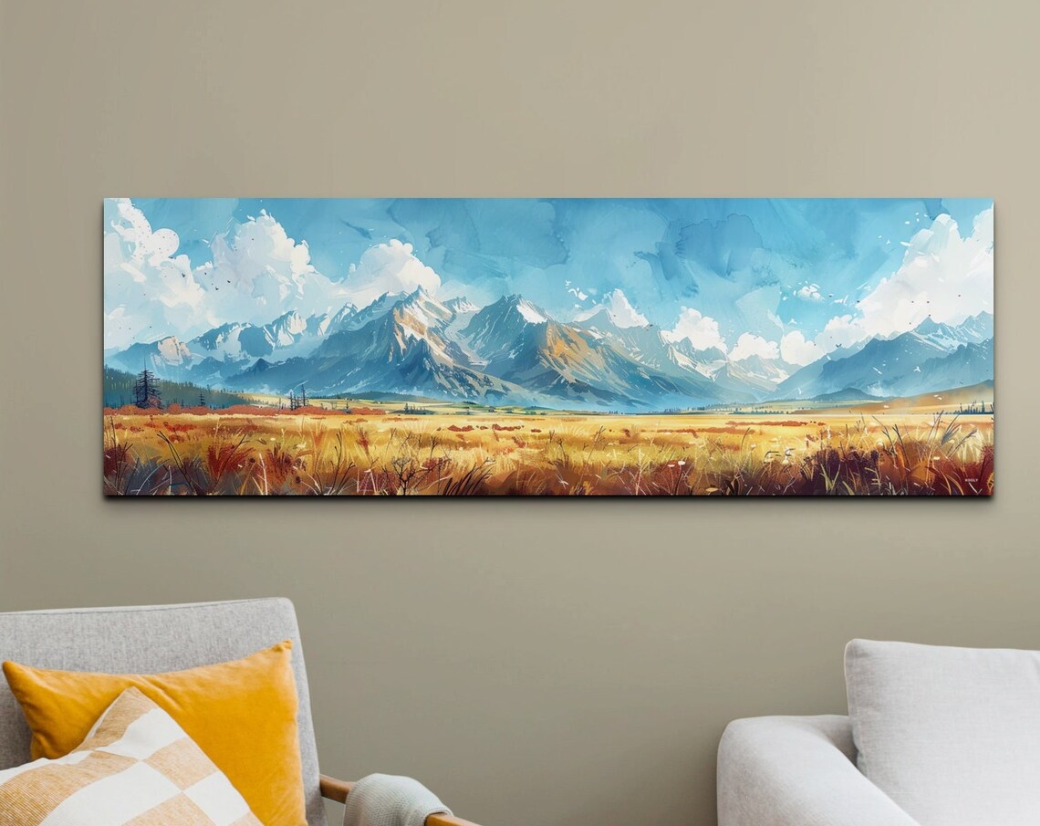 Brooks Mountain Range Mid-Century Modern Landscape
