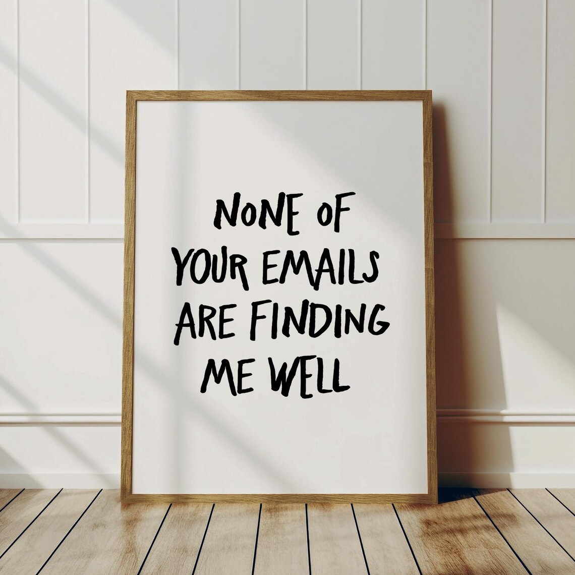 Funny Mental Health Quote Art Print, Minimalist Decor