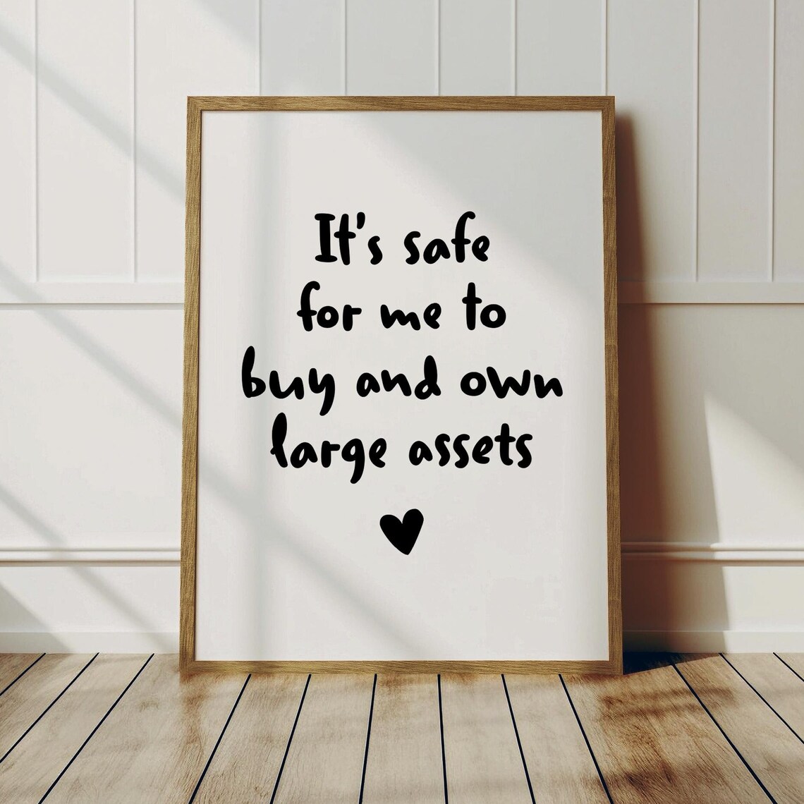 It Is Safe For Me To Buy And Own Largeassets Quote Poster