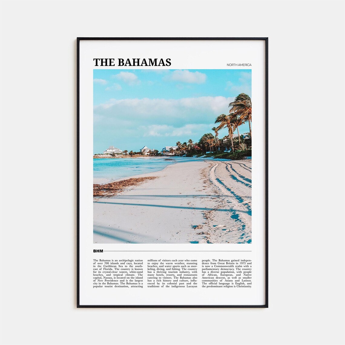 The Bahamas Travel Poster, North America Art Print