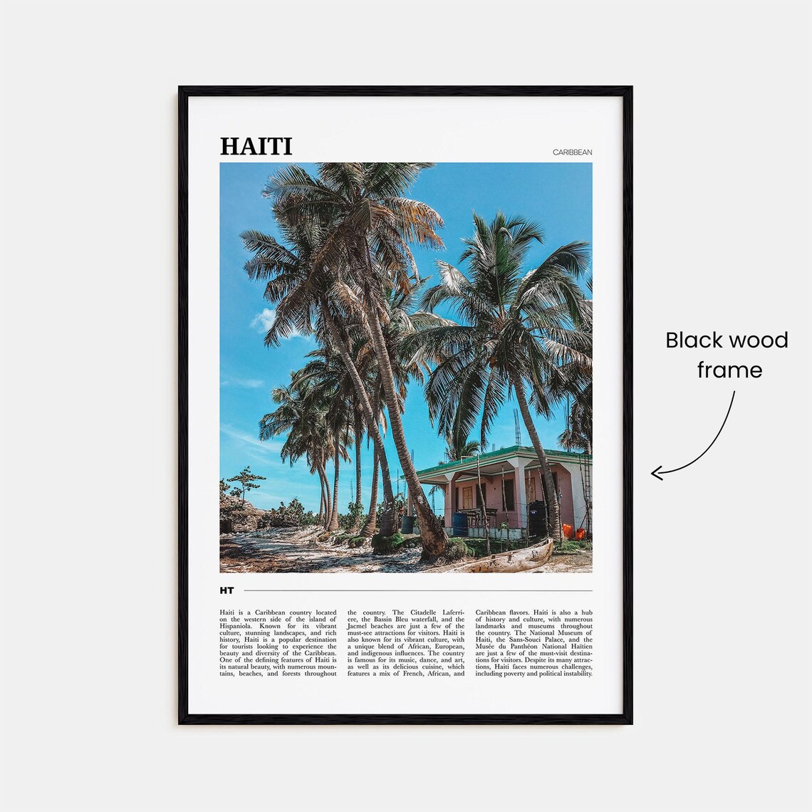 Haiti Travel Poster, Caribbean Decor Art Print - Image 2