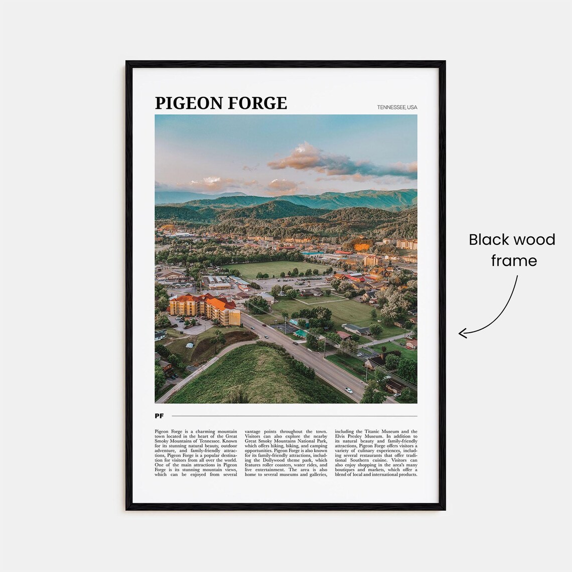 Pigeon Forge Travel Poster, Tennessee USA Art Print - Image 2
