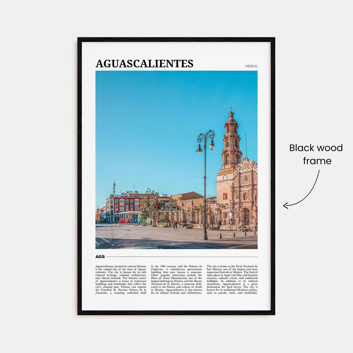 Aguascalientes Travel Poster Aguascalientes Wall Art Aguascalientes Poster Print Aguascalientes Photo Aguascalientes Decor Mexico - Image 2
