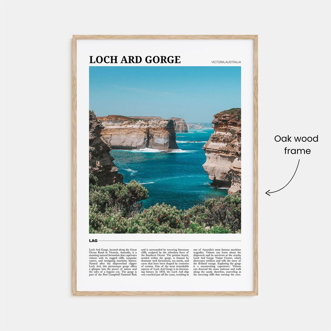 Loch Ard Gorge Victoria Australia Cliffs Ocean Coastal Poster - Image 3