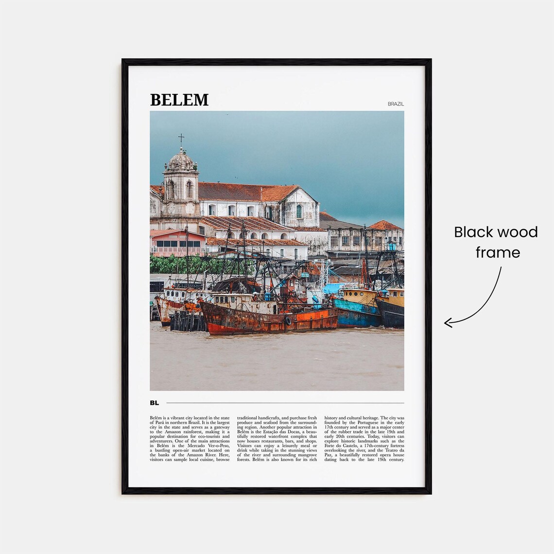 Belem Travel Poster, Brazil Wall Art Print - Image 2