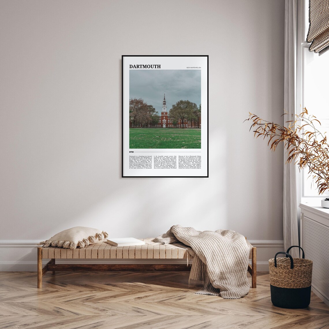 Dartmouth Travel Poster, New Hampshire Art Print - Image 4