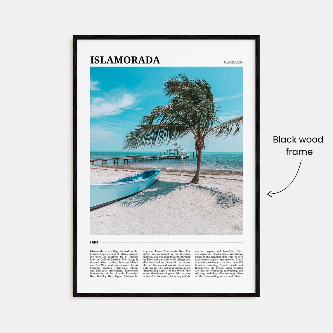 Islamorada Travel Poster, Florida USA Art Print - Image 2
