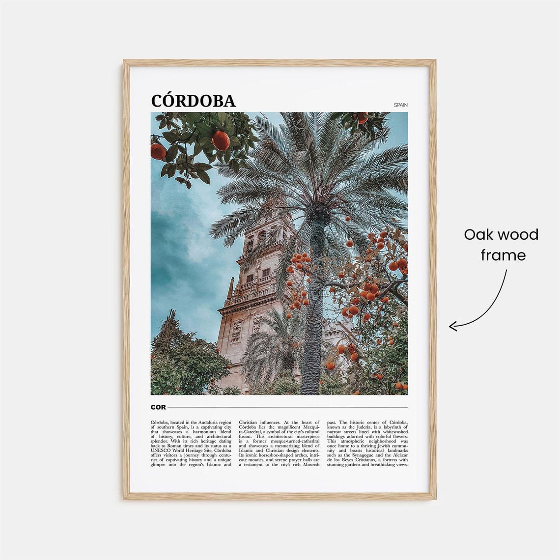 Cordoba Travel Poster Spain Cordoba Wall Art Cordoba Poster Print Cordoba Photo Cordoba Decor Spain - Image 3