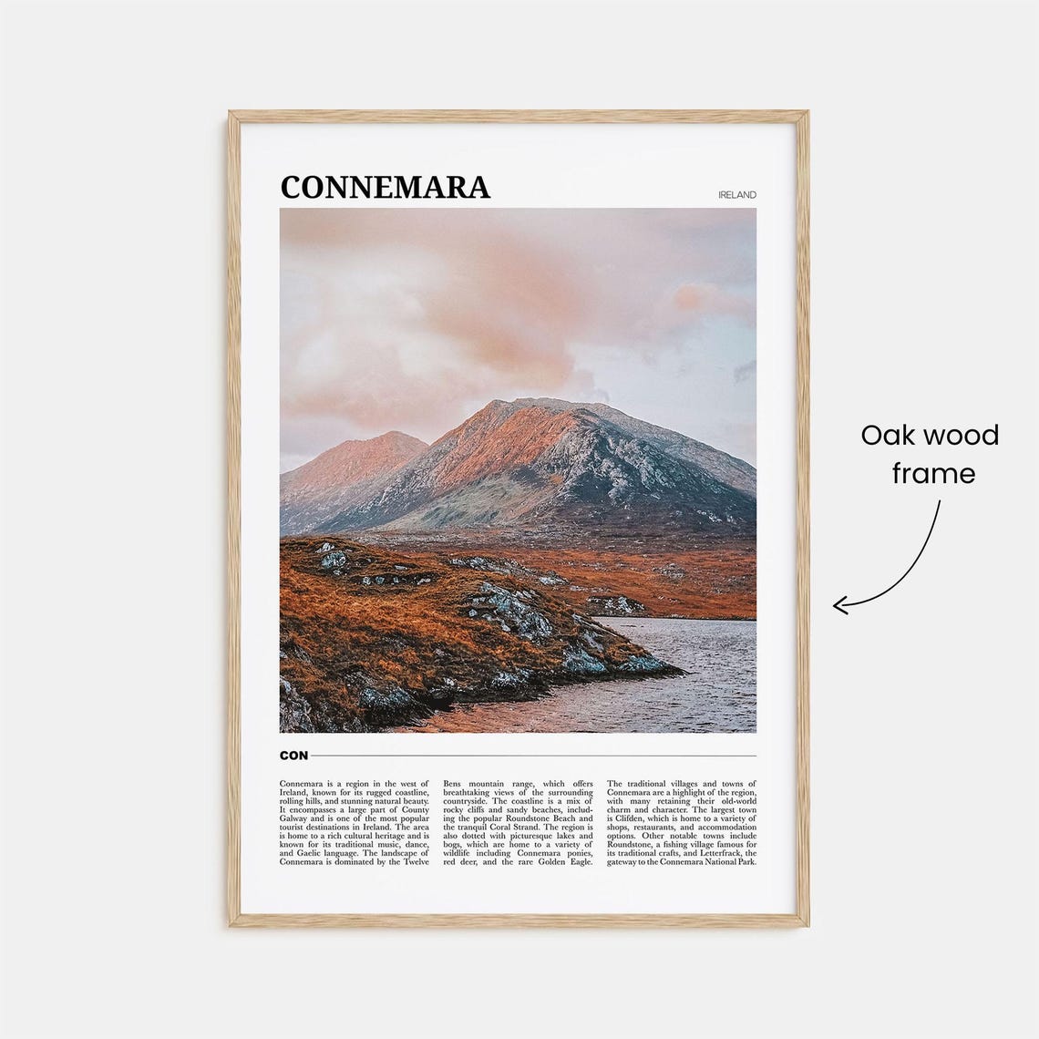 Scenic Connemara Ireland Mountain Travel Destination Photo Poster - Image 3