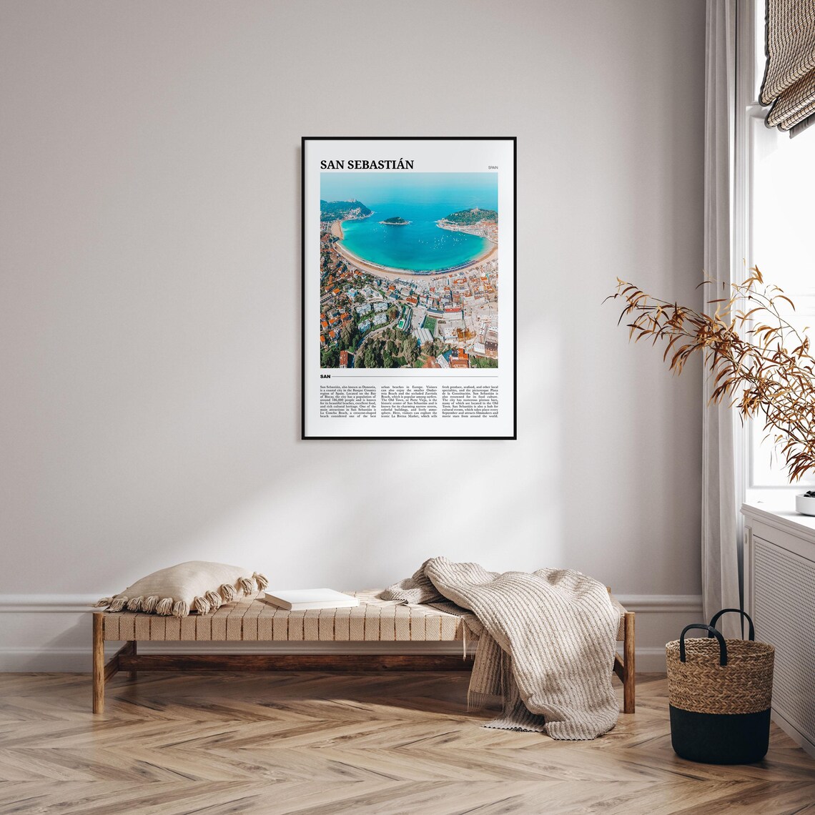 San Sebastian Travel Poster, Spain Wall Art Print - Image 4