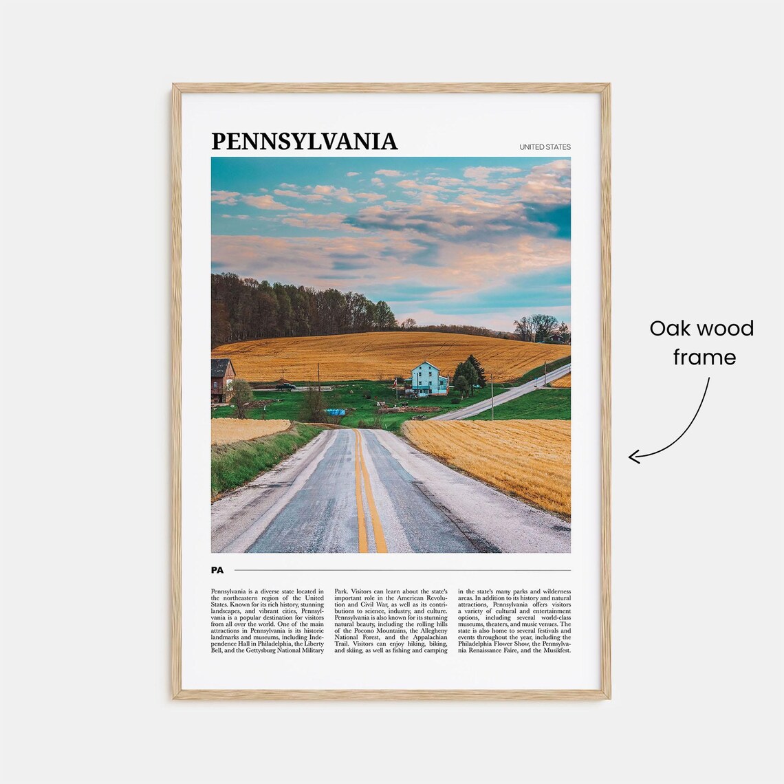 Pennsylvania Travel Poster, United States Wall Art - Image 3