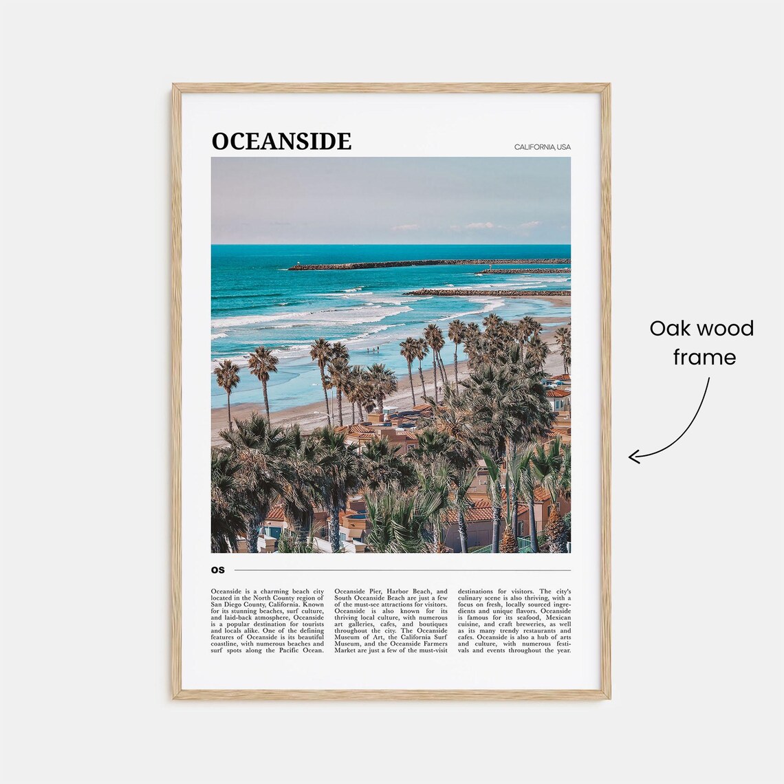 Oceanside Travel Poster No. 2, California USA - Image 3