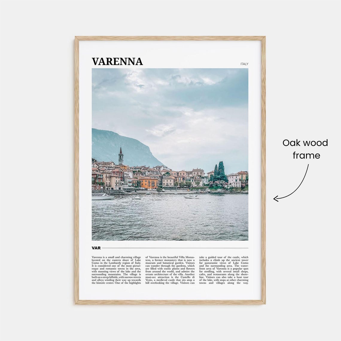 Varenna Travel Poster Varenna Wall Art Varenna Poster Print Varenna Photo Varenna Decor Italy - Image 3