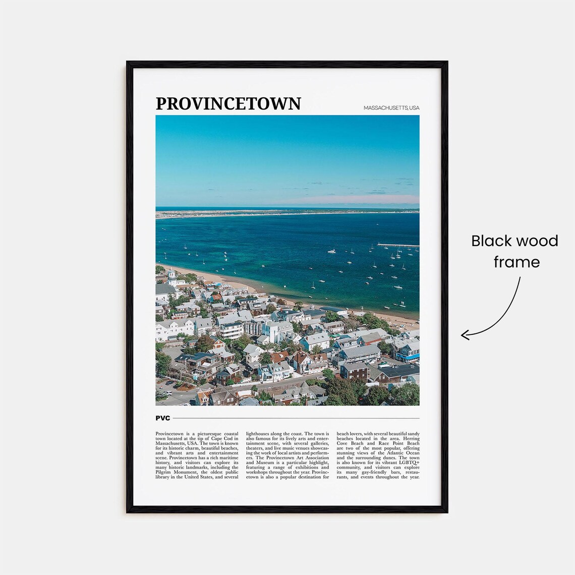 Provincetown Travel Poster, Massachusetts USA Art Print - Image 2