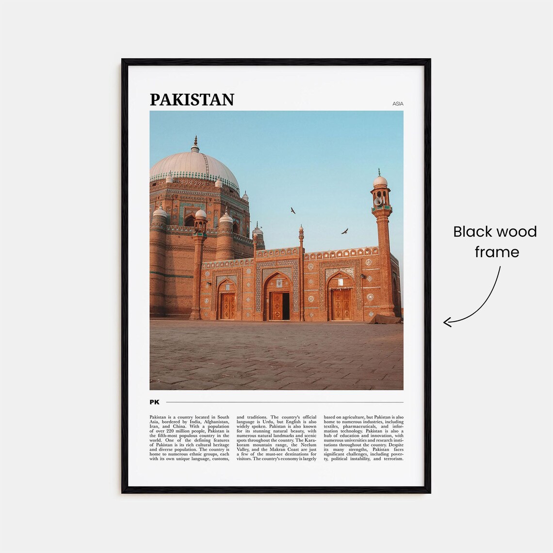 Pakistan Travel Poster, South Asia Art Print - Image 2